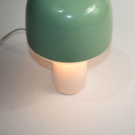 USED "TEO" GLASS & IRON TABLE LAMP