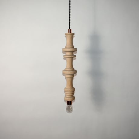 JAPAN USED WOODEN PENDANT LAMP