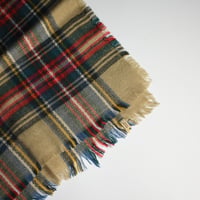 USED ACRYLIC PLAID SCARF