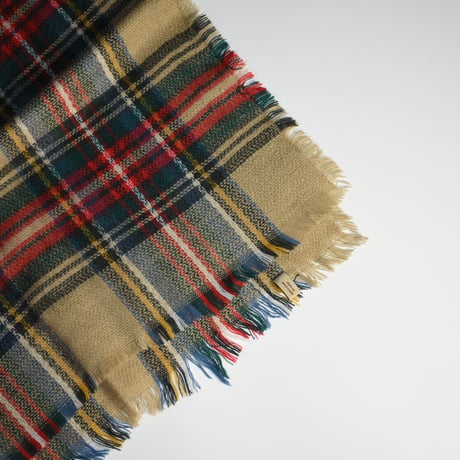 USED ACRYLIC PLAID SCARF