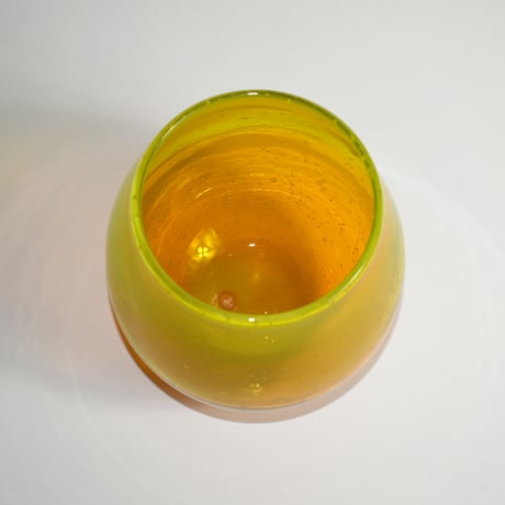 USED GLASS GRADATION FLOWER VASE