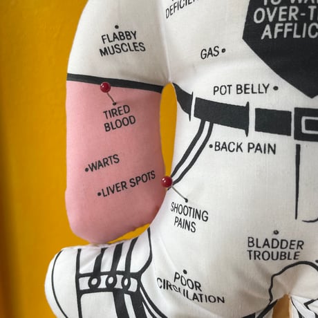 VINTAGE “OVER THE HILL” VOODOO DOLL