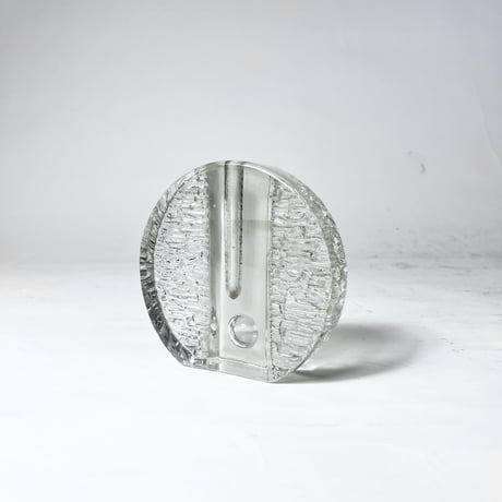 VINTAGE 60-70'S "WALTHER GLAS" ICE ART GLASS VASE