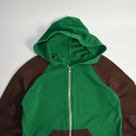 USED MULTICOLORED ZIP-UP HOODIE