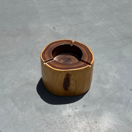 USED WOODEN ASHTRAY