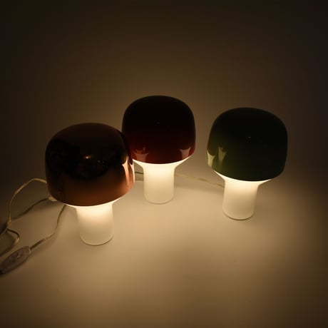 USED "TEO" GLASS & IRON TABLE LAMP