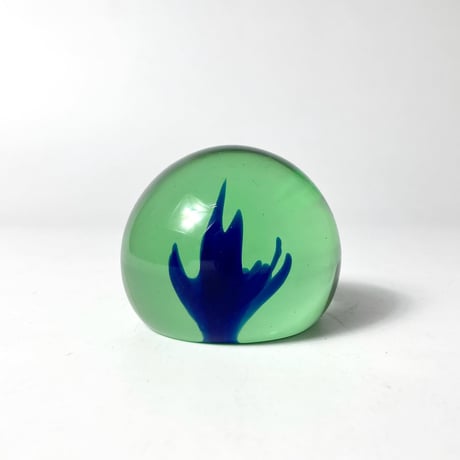 USED "MURANO GLASS" GLASS PAPERWEIGHT