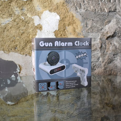"GUN ALARM CLOCK"