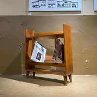 VINTAGE 50-60S WOODEN MAGAZINE RACK