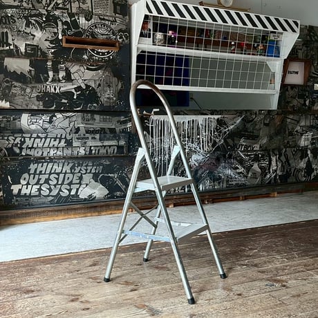 USED METAL FOLDING LADDER