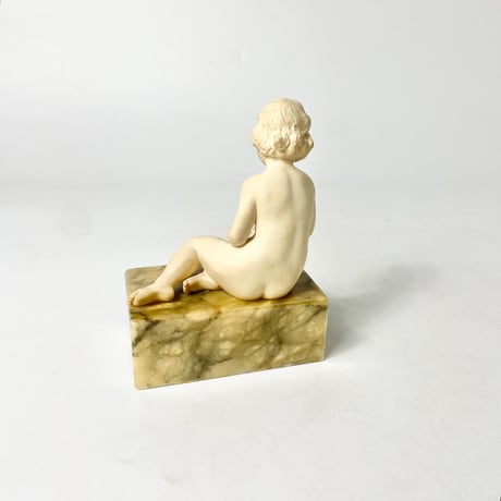 USED MARBLE FEMALE SCULPTURE