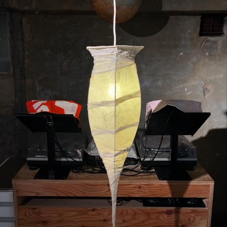 JAPAN USED WASHI SHADE PENDANT LAMP