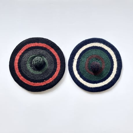 COMFORTABLE REASON  “Stripe Tam O' Shanter Hat”