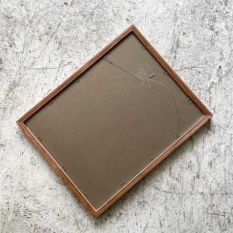 USED WOODEN PHOTO FRAME