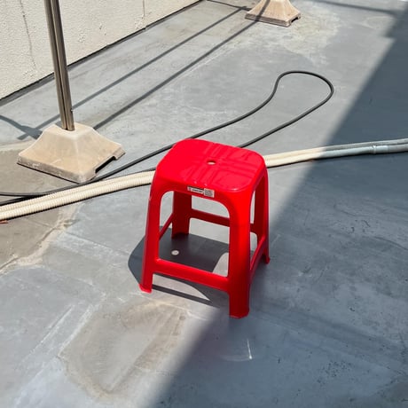 USED "SAHACHAI" PLASTICS STOOL