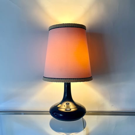 USED “DESIREE” CANVAS SHADE CERAMIC TABLE LAMP