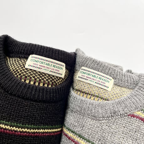 COMFORTABLE REASON  “Pinstripe Rasta Sweater”