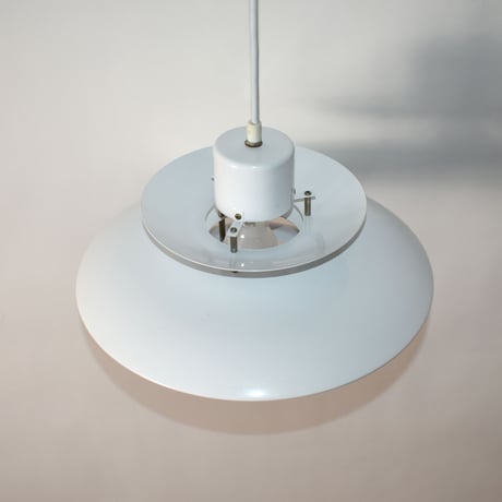 USED SCANDINAVIAN DESIGN IRON SHADE PENDANT LAMP