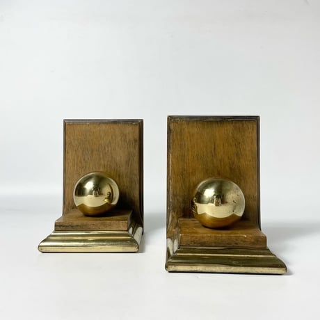 USED WOODEN BOOKEND