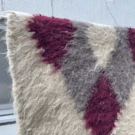 VINTAGE WOOL MOHAIR RUG