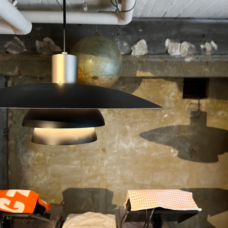 USED ALUMINUM SHADE PENDANT LAMP