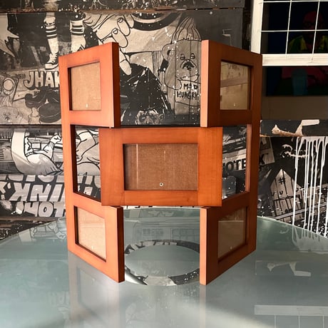 USED WOODEN PHOTO FRAME