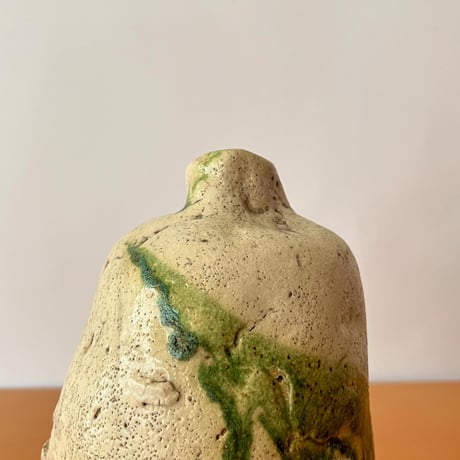 JAPAN USED CERAMIC HANDMADE FLOWER VASE
