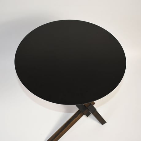 IRON TOO BOARD & WOODEN LEG COFFEE SIDE TABLE