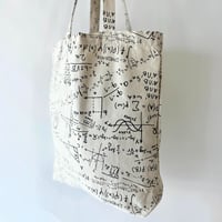 USED EQUATION PRINT TOTE BAG
