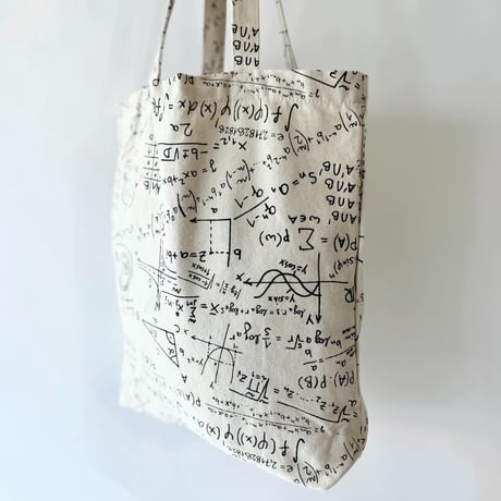USED EQUATION PRINT TOTE BAG
