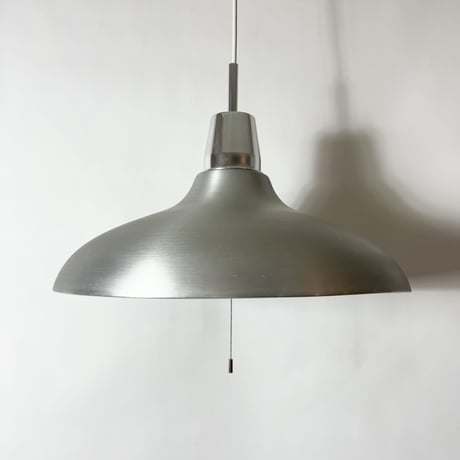 USED ALUMINUM DOME SHADE PENDANT LAMP