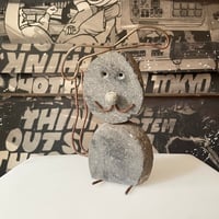 USED STONE DOG-SHAPED SCULPTURE