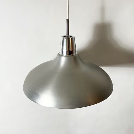 USED ALUMINUM DOME SHADE PENDANT LAMP