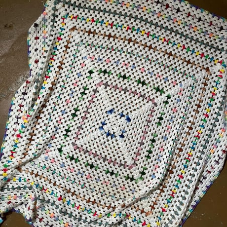 USED HANDMADE BLANKET