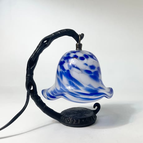 USED GLASS TABLE LAMP