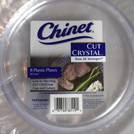 "CHINET" PLASTIC PLATES