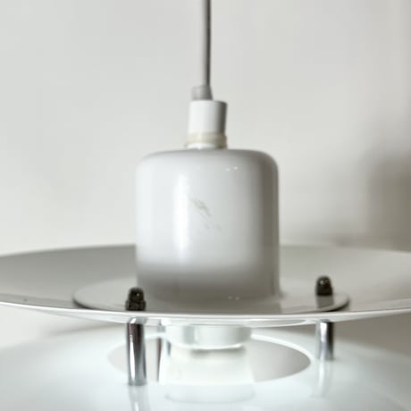 USED SCANDINAVIAN DESIGN IRON SHADE PENDANT LAMP