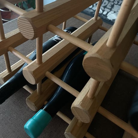 USED WOODEN WINE RACK