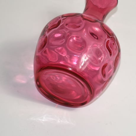 USED TEXTURE  GLASS FLOWER VASE
