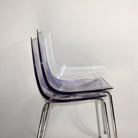 USED "SLIM" ACRYLIC IRON LEG CHAIR