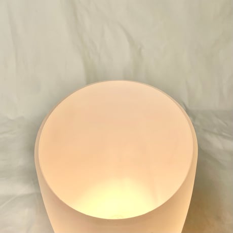 USED GLASS TABLE LAMP