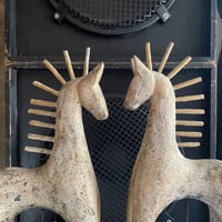VINTAGE WOODEN HORSE FIGURINE