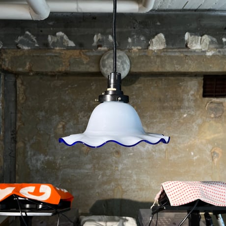 USED GLASS SHADE PENDANT LAMP