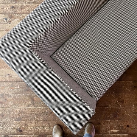 JAPAN USED IRON LEG FABRIC SEAT 2P SOFA