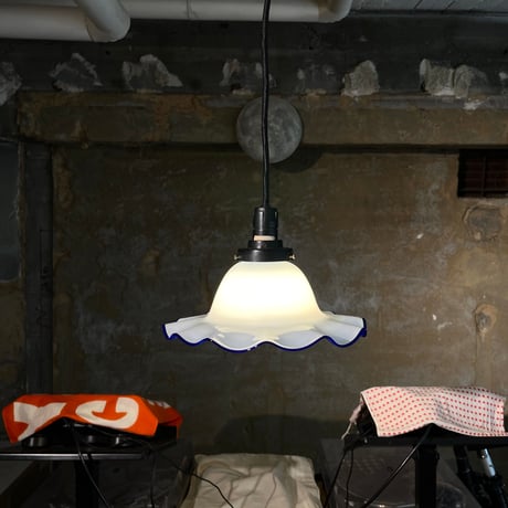 USED GLASS SHADE PENDANT LAMP
