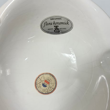 VINTAGE 60~70'S "FLORA KERAMIEK" CERAMIC ASHTRAY