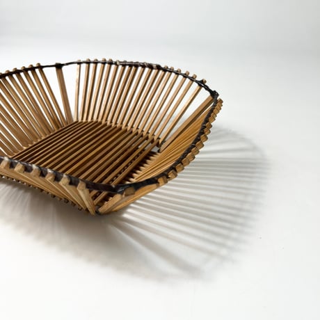 USED HANDMADE BAMBOO BASKET