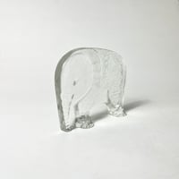 USED ELEPHANT MOTIF GLASS BOOK STAND