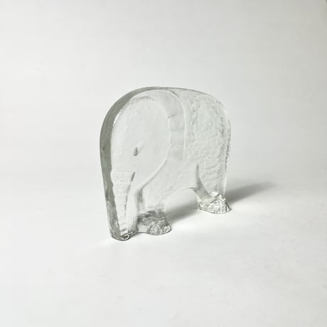 USED ELEPHANT MOTIF GLASS BOOK STAND