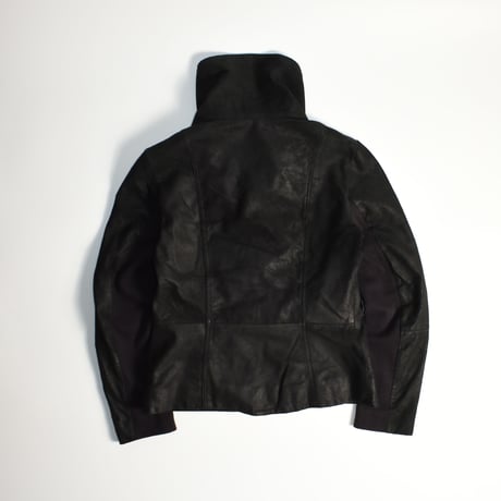 USED "BARNEYS NEWYORK" CONVERSION SHEEP SKIN LEATHER JACKET